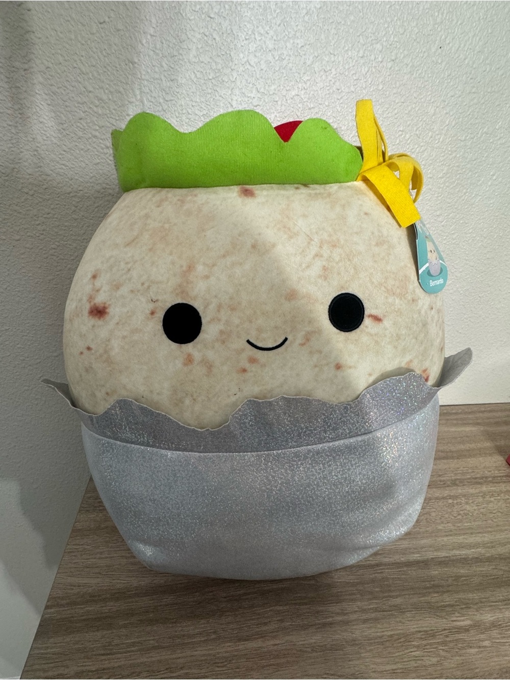 Squishmallows Bun Bun Taco Plush - White, Green, Silver